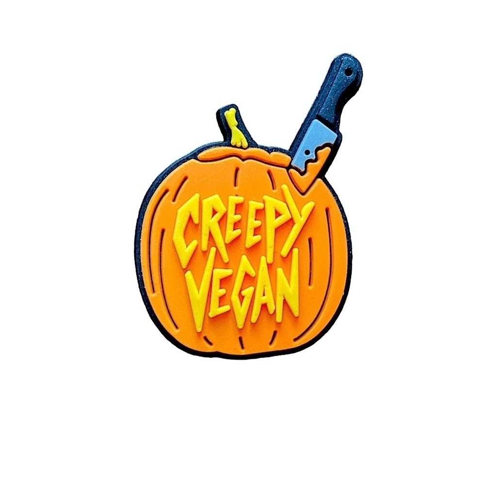 5/$10💥10/$15 Halloween "Creepy Vegan" Croc Charm